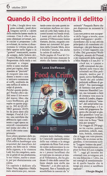 Recensione su Quattro di Sergio Biagini a Food e Crime di Luca Steffenoni